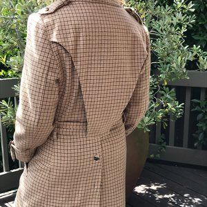 Three Piece CERTO Wool Suit - Knee length coat, vest, pants -VINTAGE 70s